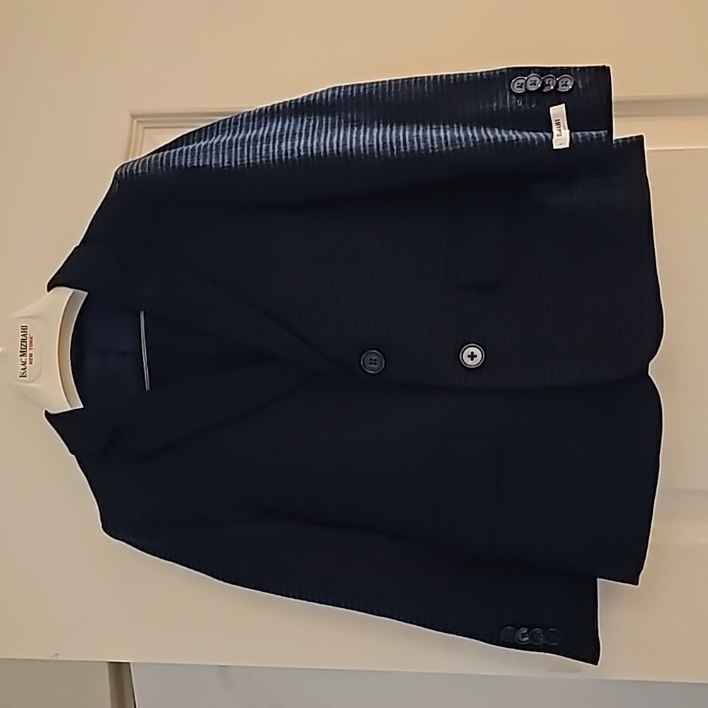 Isaac Mizrahi Boys 6 Blue Plaid Suit